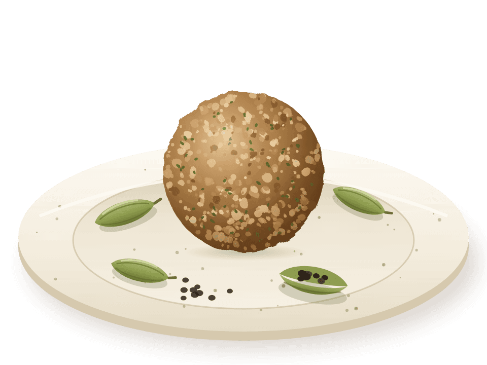Cardamom bite on a plate with cardamom